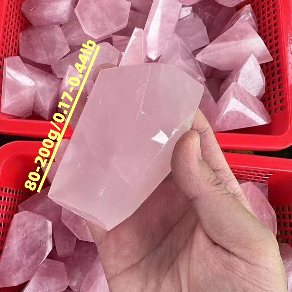 

Natural Irregular Rose Crystal Bohemian Style Home Decor Pendant Additions Desktop Ornaments Intuition Development