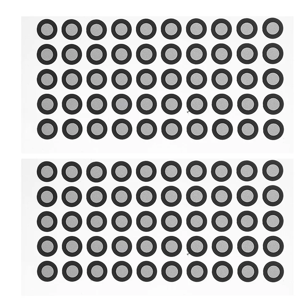 

2 Sheets High Reflectivity Tear Resistant 3D Scanner Reflective Marker Points Optimal Thickness Easy Install for All 3D Scanning