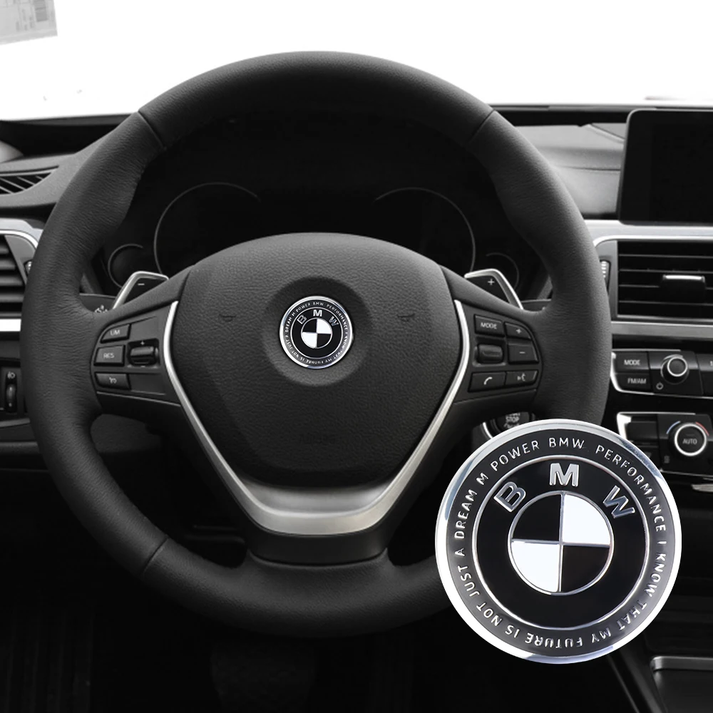 44/46mm Car Steering Wheel Sticker BMW Exclusive Steering Wheel Badge For BMW M E60 E61 E90 E91 E92 F07 F10 F15 F16 F20 F30 G30