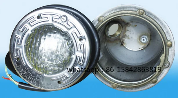 100W Embedded Underwater Pool Light Recessed Barrel Style Waterproof Swimming Pool Bottom Lighting Lamp