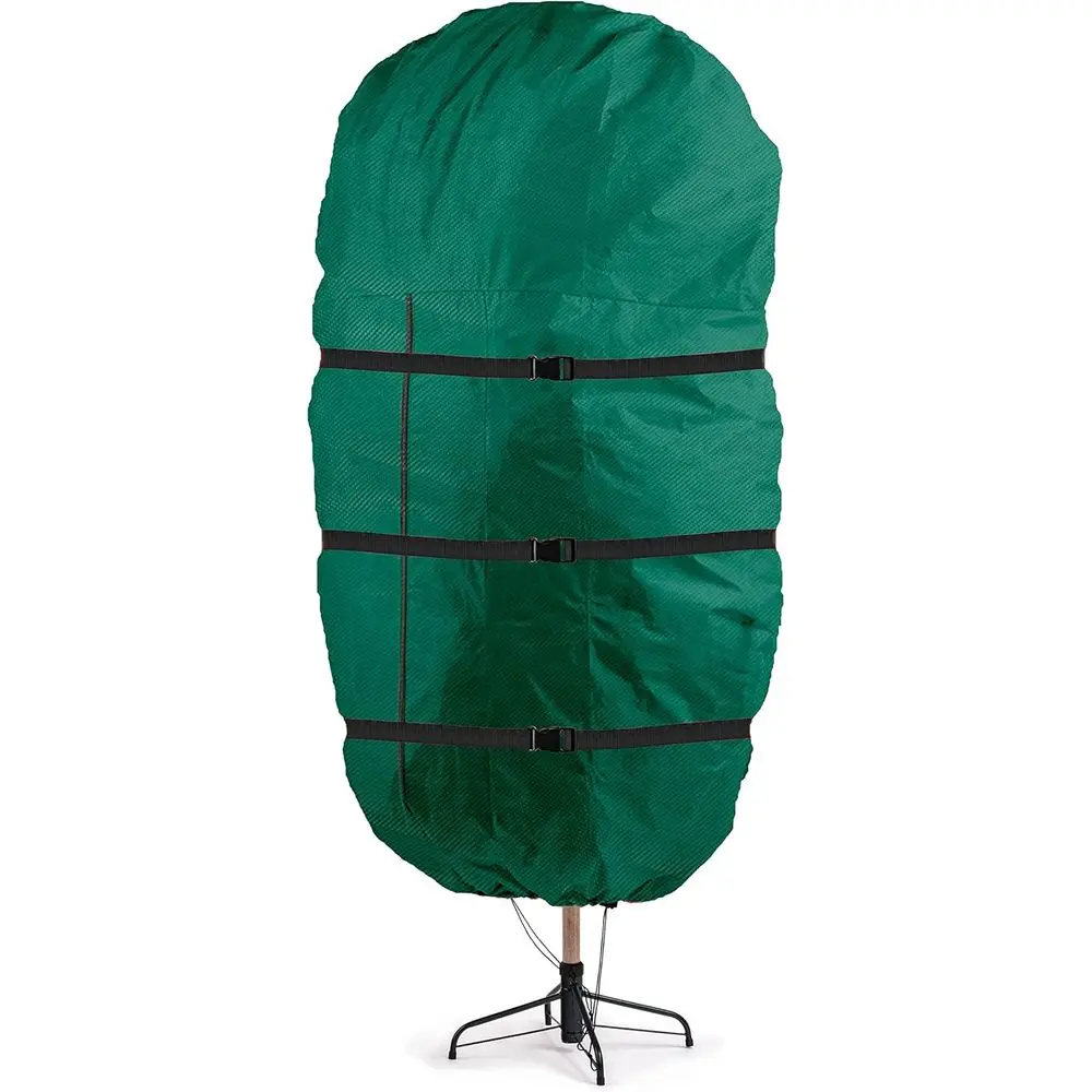 

Прочная сумка для хранения новогодней елки с завязками на краю - вмещает елки до 9 футов, водонепроницаемая, зеленая.