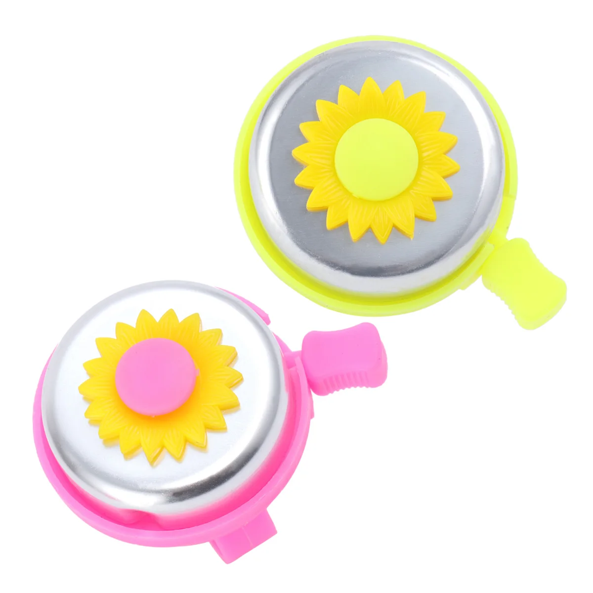 

10 Pcs Cartoon Sunflower Bike Bell for Kids Lightweight Handlebar Horn Cycling Accessory Compatible Folding