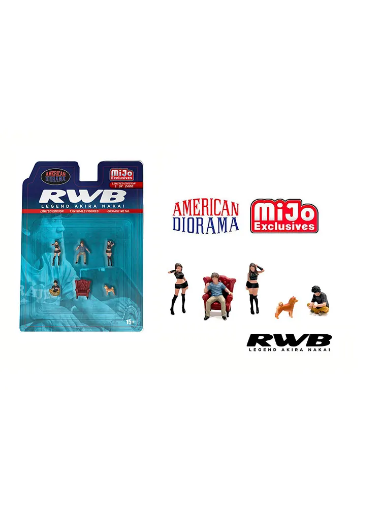 American Diorama1:64  Figure Set - RWB Legend Collection of die-cast alloy figure car decoration