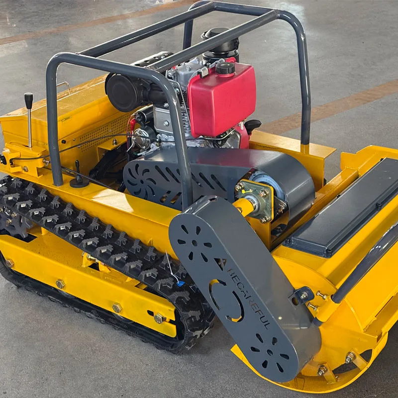 Customized CE EPA Approved All Terrain Cordless Diesel Remote System Flail Lawn Mower DIY Industrial Grade with Free Shipping