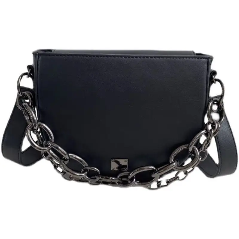 JIAERDI Crossbody Bags For Women Harajuku Black Casual Handbags Lady Streetwear Y2k Vintage Aesthetic Chain Shoulder Bag Female