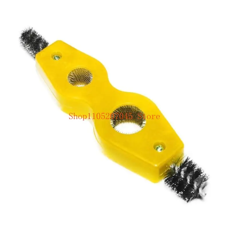 37cd Universal Car Clean Accessories Double Head Double Hole Car Battery Terminals Brush Cleaning Tool Multifunction Brush