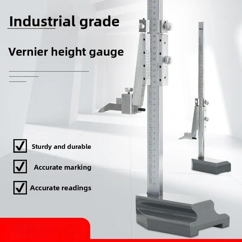 Vernier Height Gauge High Precision Scribing Ruler 0-200-300-500-600mm Vernier Height Caliper Tool