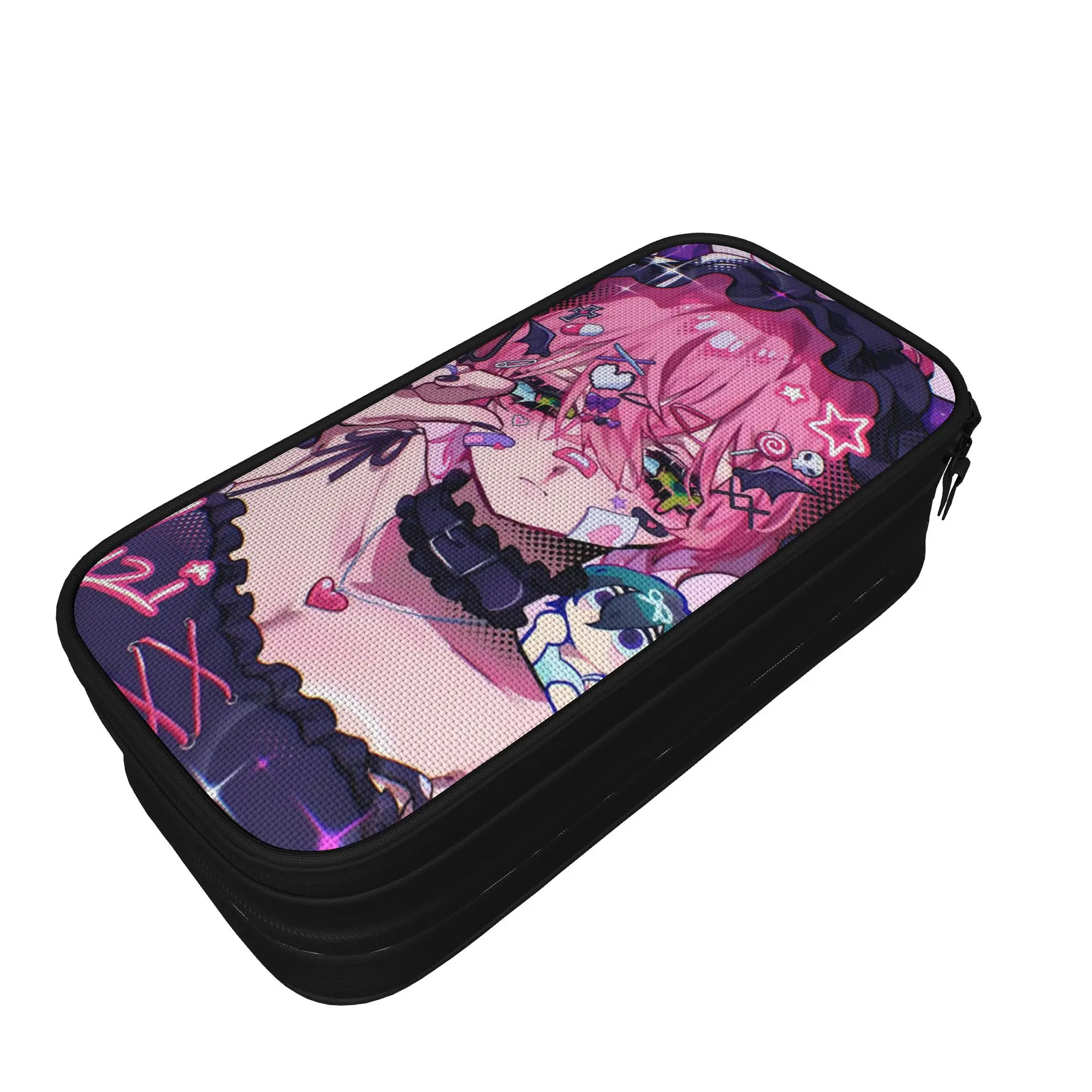 Alien Stage Anime Cute Pencil Case Fashion  Mizi Sua Pen Holder Bag Student Big Capacity Students School Gift Pencilcases