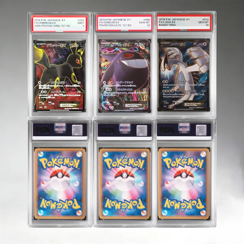DIY PTCG Graded Collection Card JPN UMBREON GENGAR LUGIA Game Card Hobby Game Collection Card Flash Card Self Made Label Card
