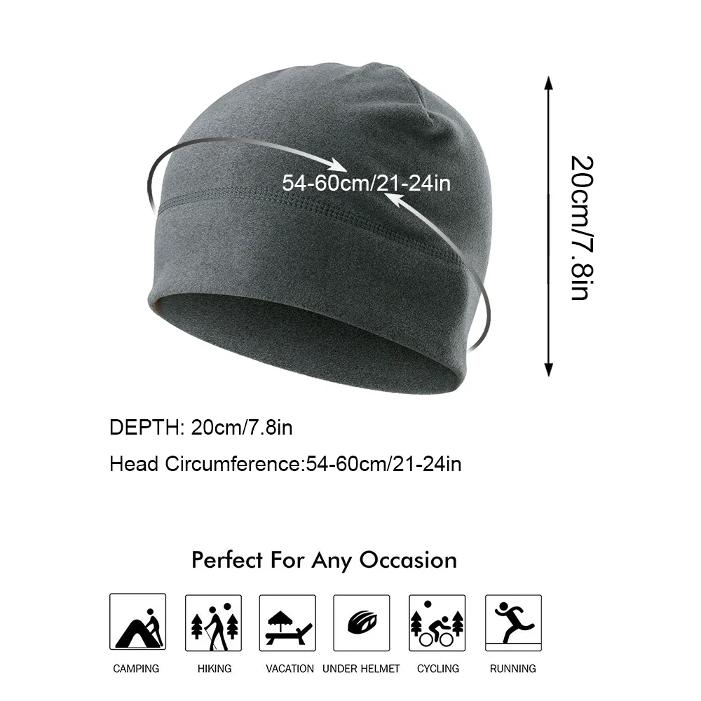 Cationic Fabric Casual Thermal Polar Fleece Wool Hats Knit Caps Winter Warmer Beanies Skullies Snowboard Headwear for Men Women