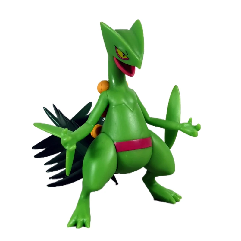 Pokemon Sceptile Ace Lizard King 9 cm Gk Schreibtischspielzeug – Sammler-Actionfigur mit Anime-Thema, Überraschungsgeschenke für Haustiere