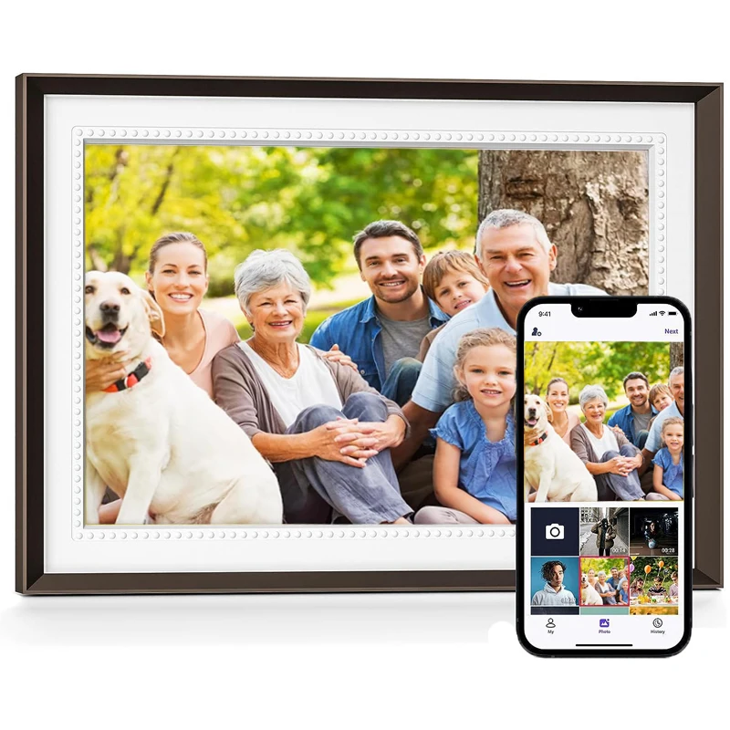 WiFi Digital Picture Frame 10.1 Inch 1280*800 IPS Touch Screen Smart Cloud Digital Photo Frame Auto-Rotate For Mother's Day Gift