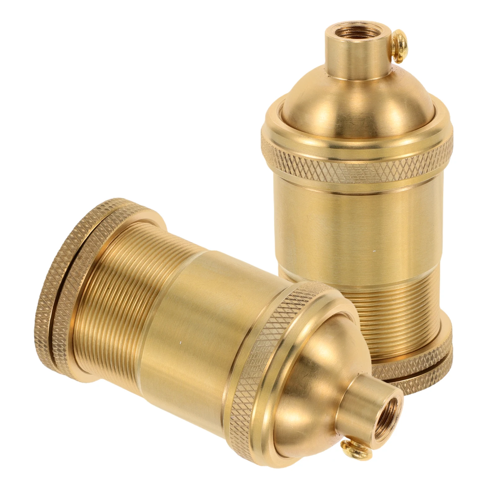 

2Pcs Light Socket Vintage Copper Lamp Holder E26 E27 for Pendant Light Table Lamp Replacement Part DIY Lighting Fixtures