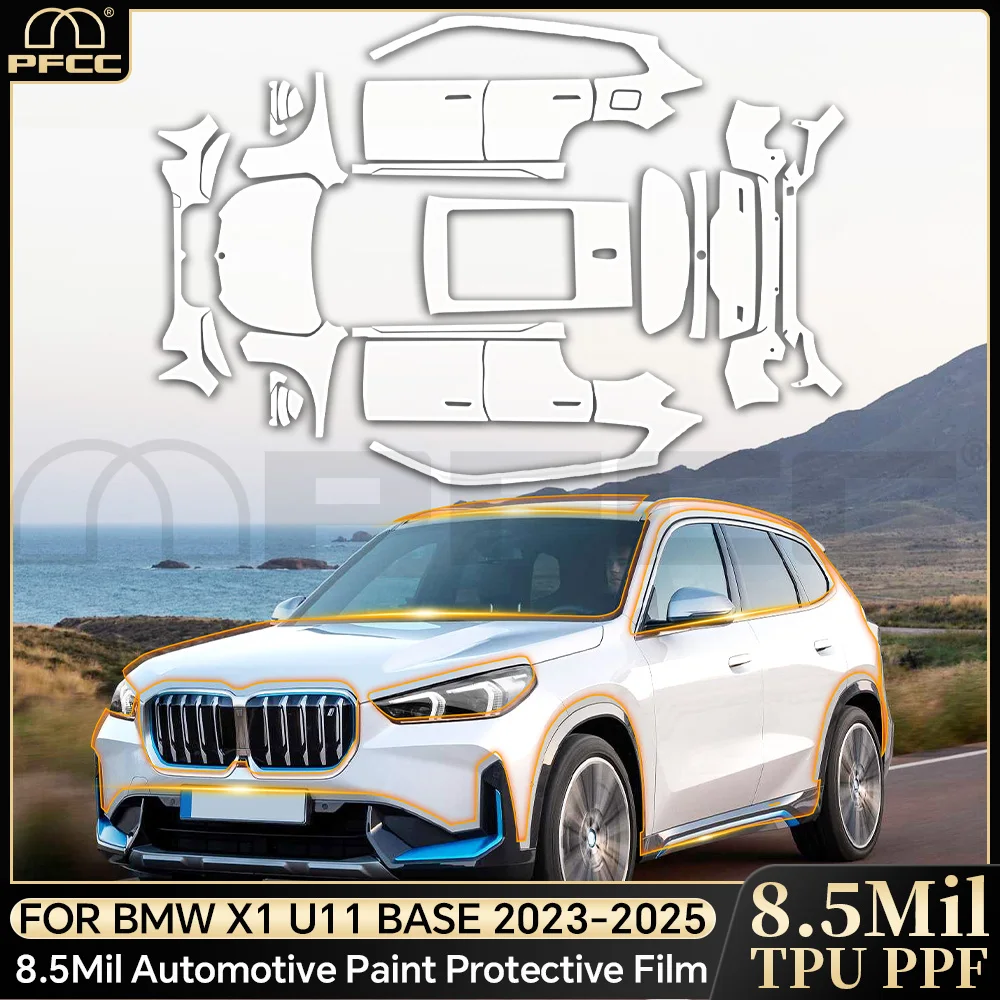 

Pre Cut For BMW X1 U11 Base 2023-2025 TPU Paint Protection Film Anti-Scratch Car Body Clear Bra PPF Resistant Repairable Cover