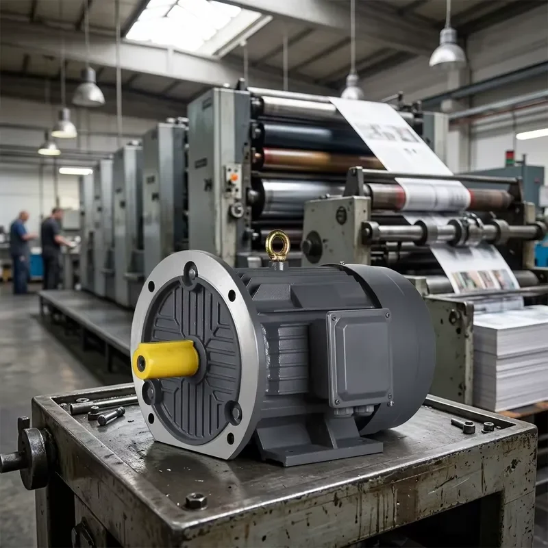 IE3 IE4 Three Phase Asynchronous AC Motor High Efficiency for Printing Press Machine Industrial Electric Engine Factory