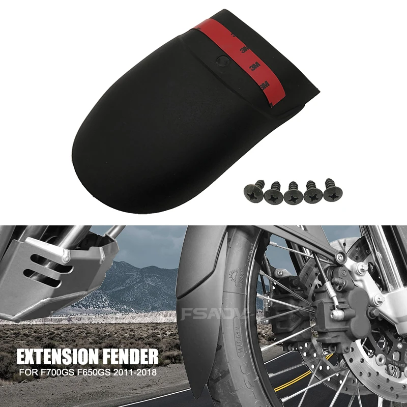

Front Fender Protector Extension Fender Mudguard Splash Guard For BMW F700GS F650GS F700 GS F650 GS 2011-2018 2017 2016 2015