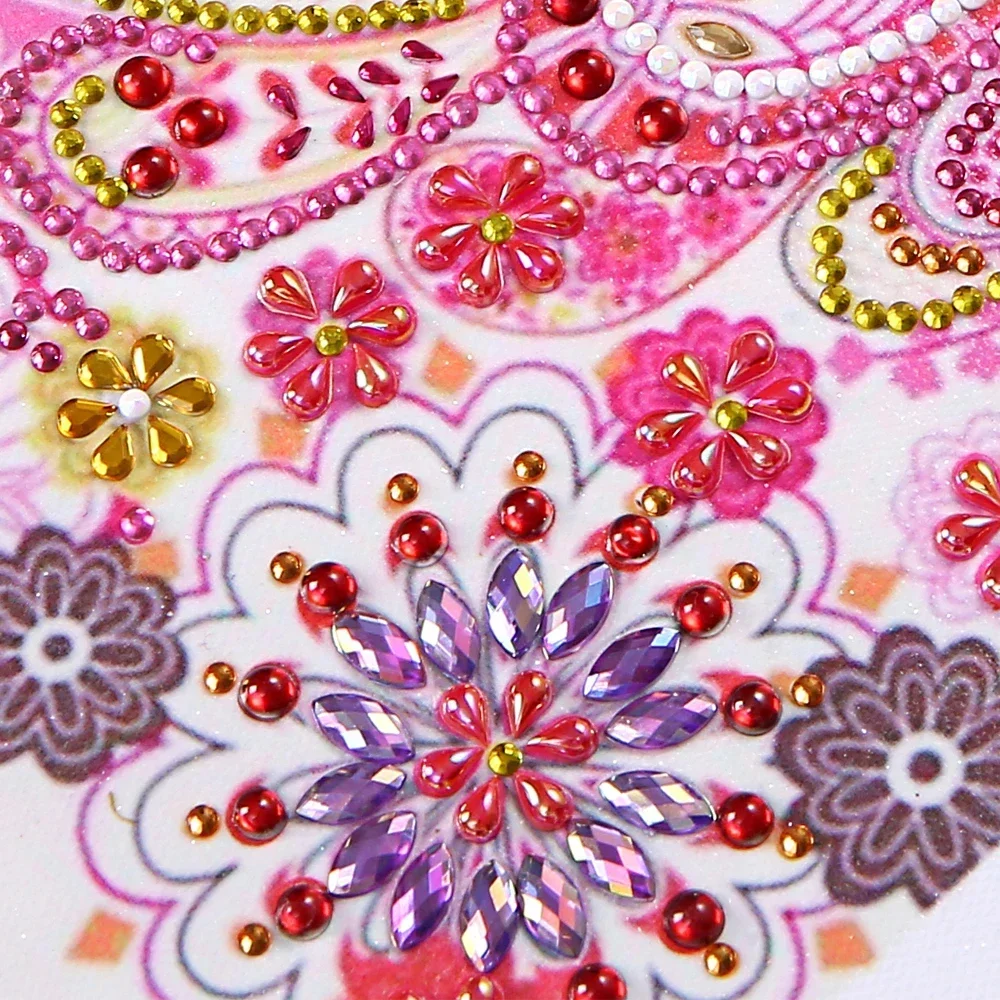 5D Pink Peacock Diamond Embroidery Animals Special Shaped Diamond Painting DIY Partial Drilled Rhinestone Home Decor Art Picture