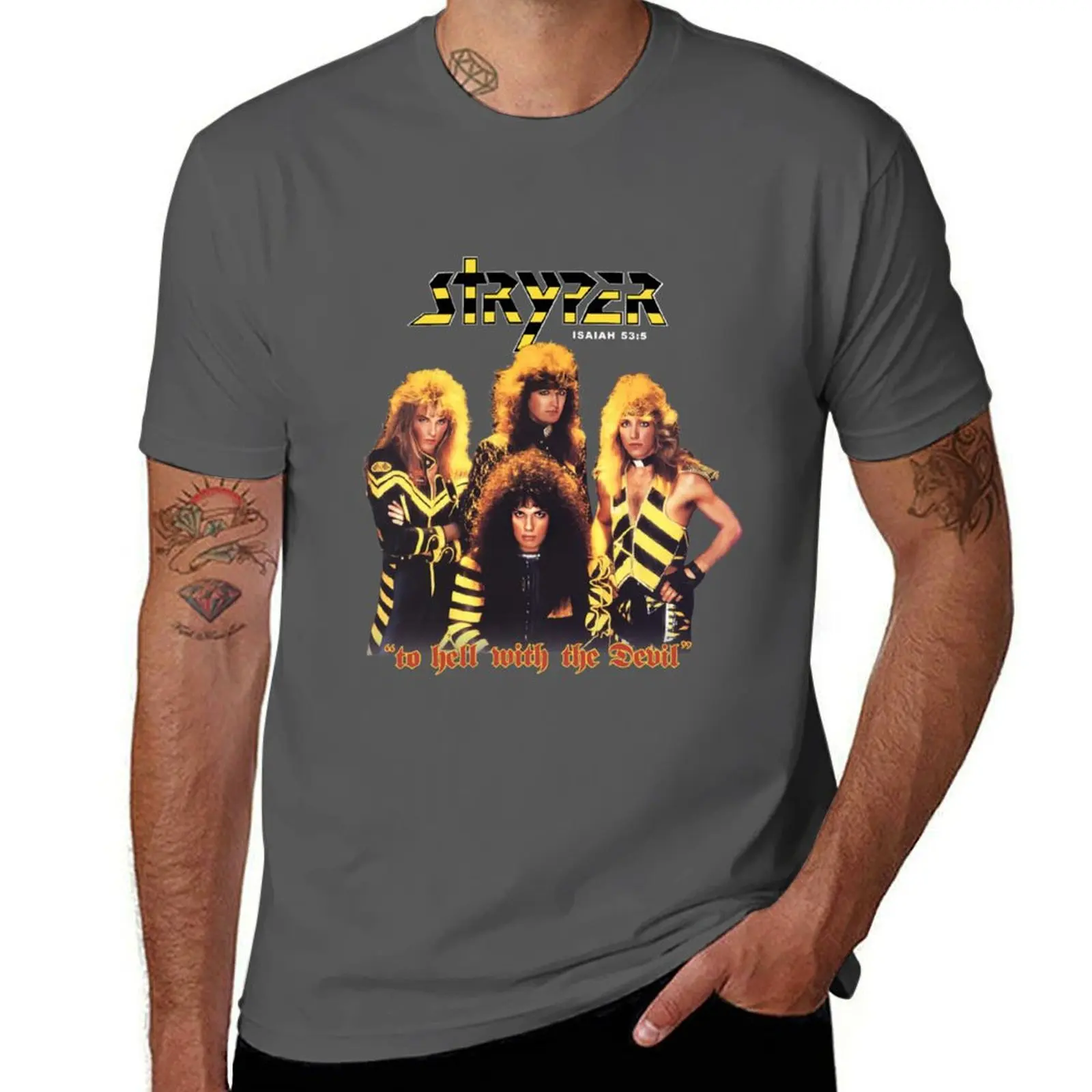 

Hard Rock Band Stryper T-Shirt man t shirts cotton g man t shirts for men man t shirts for men T-Shirt