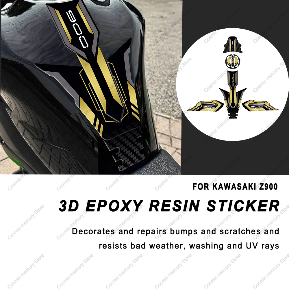 

For KAWASAKI Z900 3D Epoxy Resin Stickers Set of stickers Motorcycle Accessories