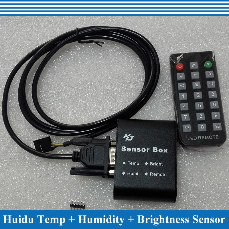 HD-S108 Temperature + Humidity + Brightness Sensor for Huidu Full color LED sign Display controller