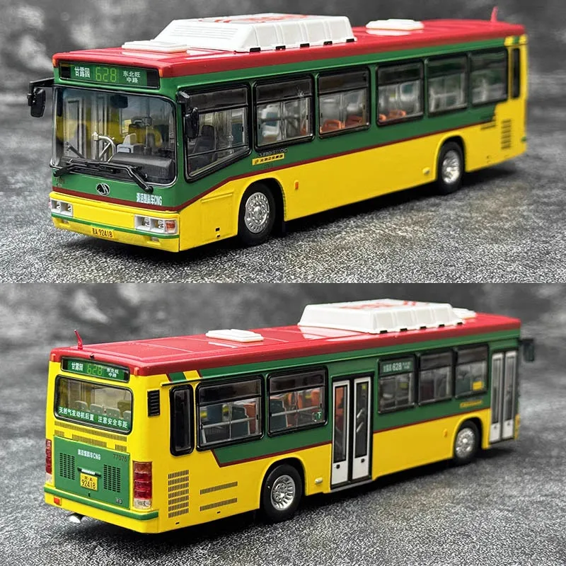 

Автобус Jinghua BK6111CNG Пекинский, модель автобуса 1:64 с природным газом 628 Road 380, игрушечный автобус из сплава