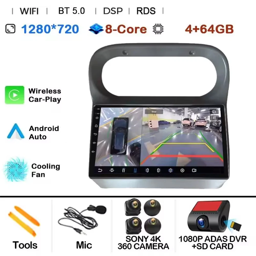 Android 15 Carplay Stereo voor Renault Twingo 2005 - 2013 Carplay Auto Scherm Autoradio Intelligent Systeem GPS Navigatie GPS RDS