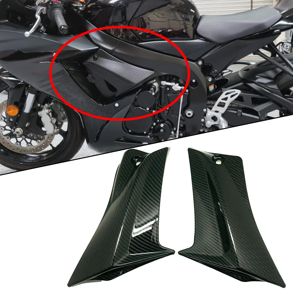 Part FRAME COVER Accessories Black CARBON FIBRE FAIRING TRIM FOR SUZUKI GSX-R 600 2011-2020 FRAME COVER Useful