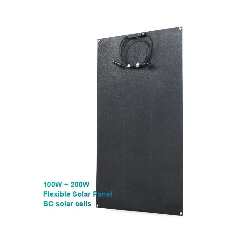 ROHS Home Balcony Use 200W 20V Super Thin Flexible Solar Panel BC Solar Cells Monocrystalline Flexible Photovoltaic PERC BIPV
