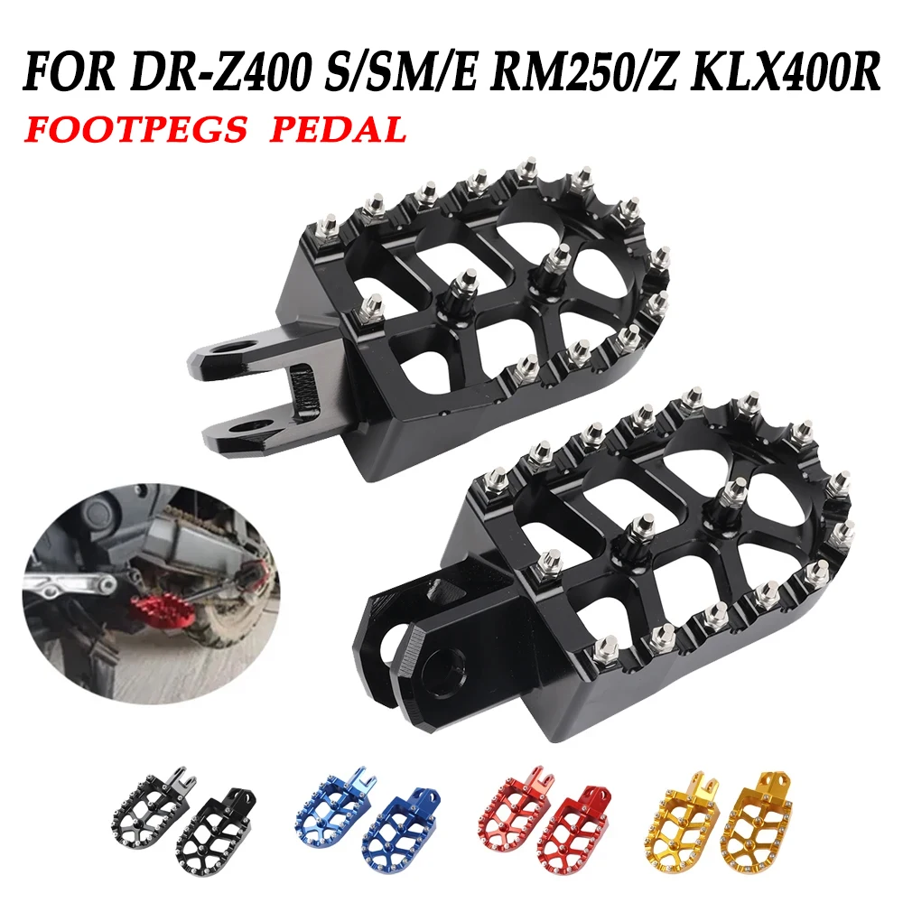 For SUZUKI DR-Z 400 S E SM DRZ400S DRZ400SM RM250Z RMX250 RM125 KLX400R KX500 Motorcycle Foot Rest FootRest Foot Peg Footpegs