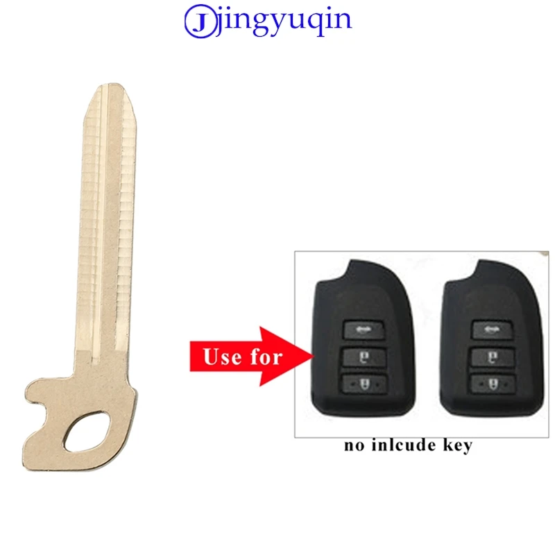 

Jingyuqin дистанционный необрезанный лезвие ключа, пустой аварийный лезвие ключа смарт-карты для Toyota Verso Vios после 2013, незарезанные пустые ключи, замена
