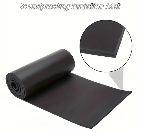 Self-adhesive Rubber Foam Roll Versatile Soundproofing Insulation Easy-Cut for DIY Ideal for Roofs Cars Furniture Protection