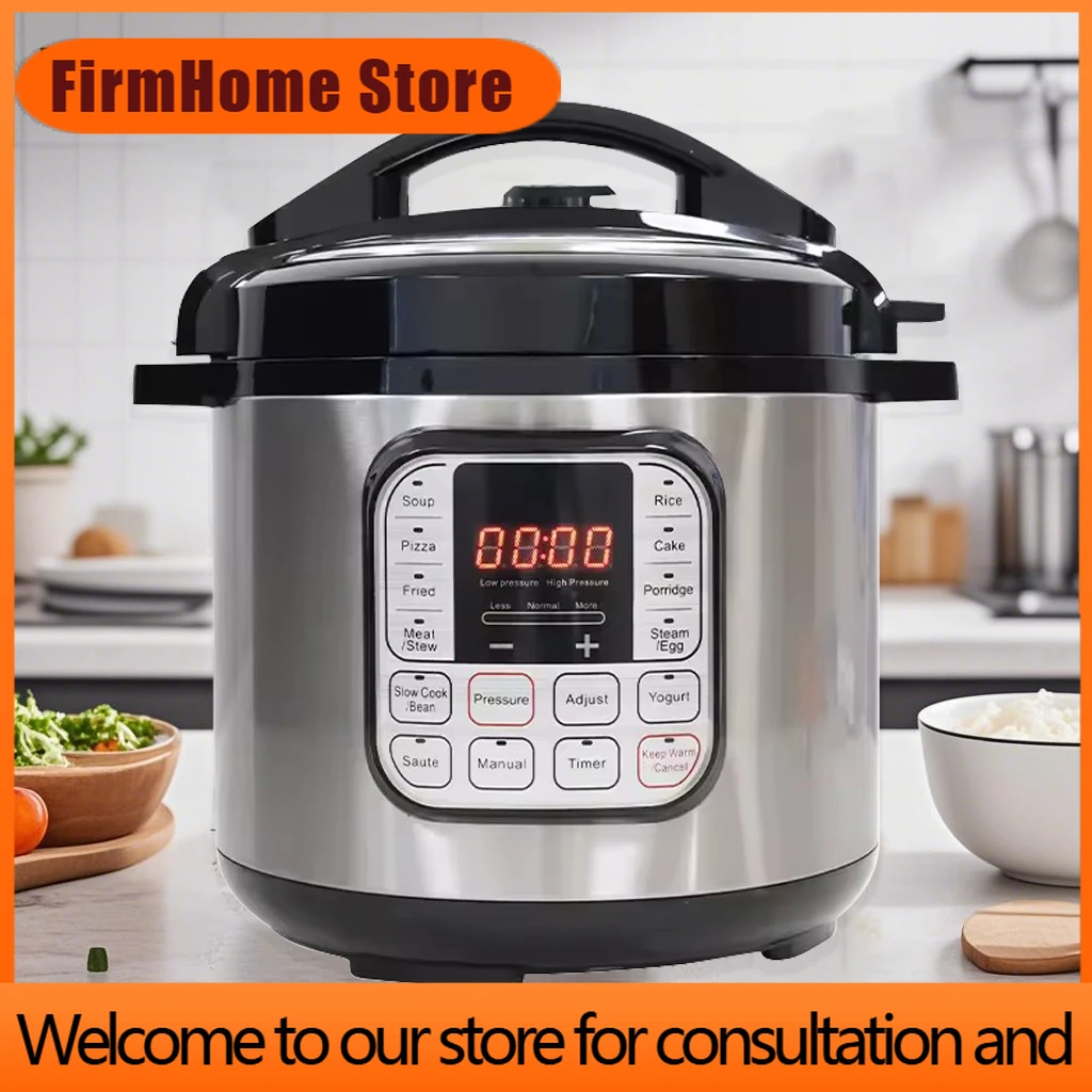 FirmHome Store5L Electric Pressure Cooker Stainless Steel Smart Multicooker For Kitchen Slow Cooker Rice Cooker Steam Pot Food W