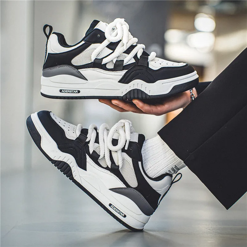 

Модная мужская обувь, 2025 г., мужские повседневные кроссовки, молодежная трендовая студенческая обувь для доски, уличная мужская вулканизированная обувь на платформе, Tenis Zapatillas