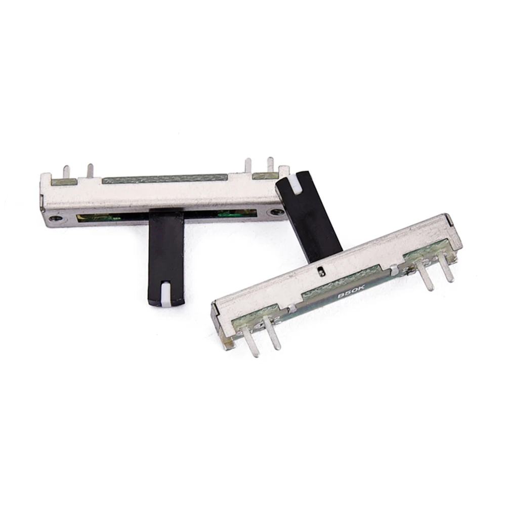 

10 pcs B50K 45Mm Sliding Potentiometer Ohm Mono Adjustable Slide Mixer Fader Board Module 9Mm Width 5.5Mm Thickness