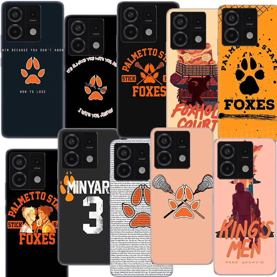 Andreil All for the Game Palmetto State Foxes Clear Phone Case For Redmi Note 13 12 Pro+ Plus 5G 12S 12 12C 10 10A 10C 9 9A 9C 9