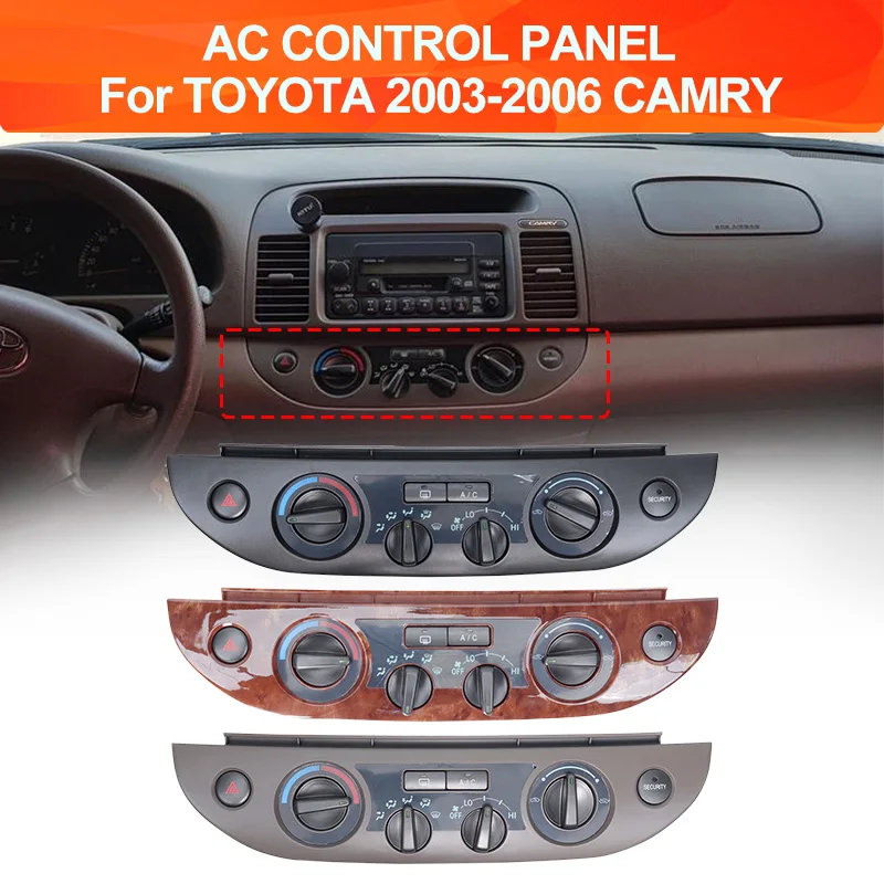 Car Accessories Audio Dash Fitting Panel Kit AC Air Vent Outlet Panel AC CONTROL PANEL For TOYOTA 2003-2006 CAMRY Car AC Knob