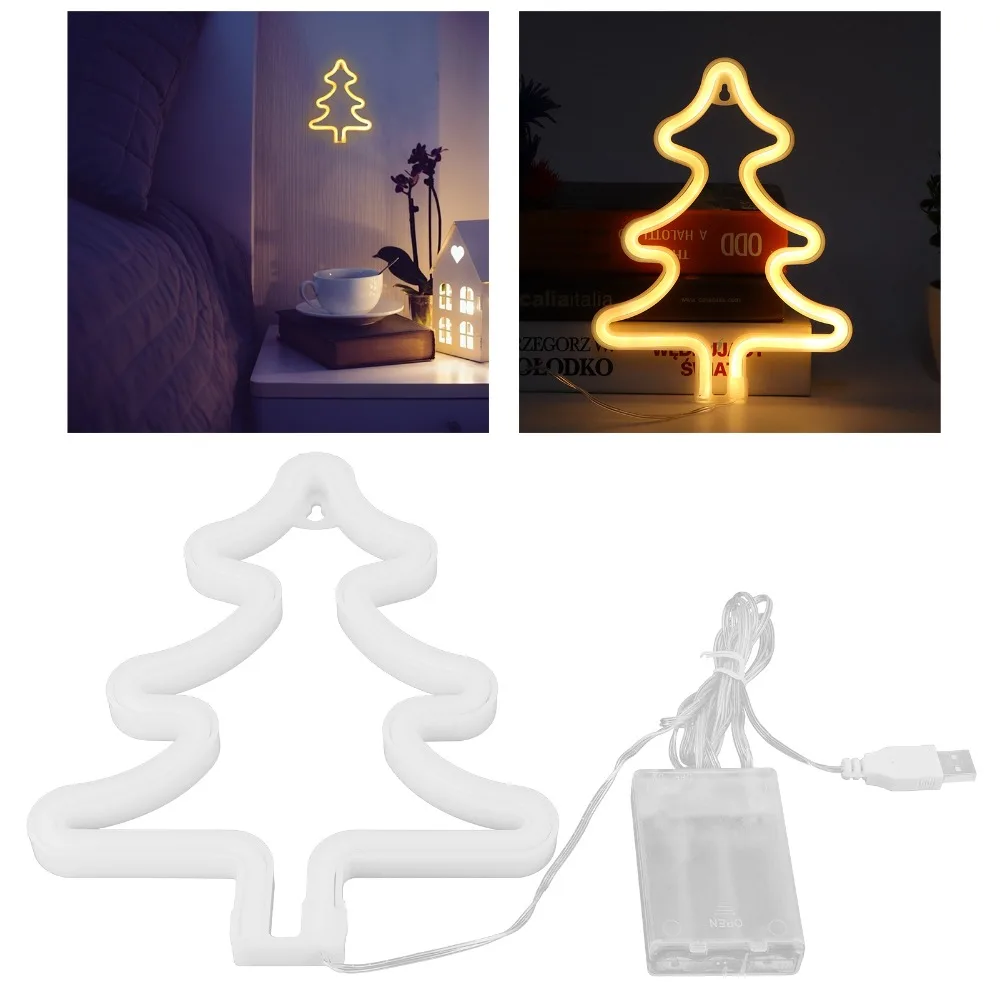 

Modern Christmas Tree Neon Light USB or Battery Powered 5V LED Neon Sign Neon Signs Gaming Room