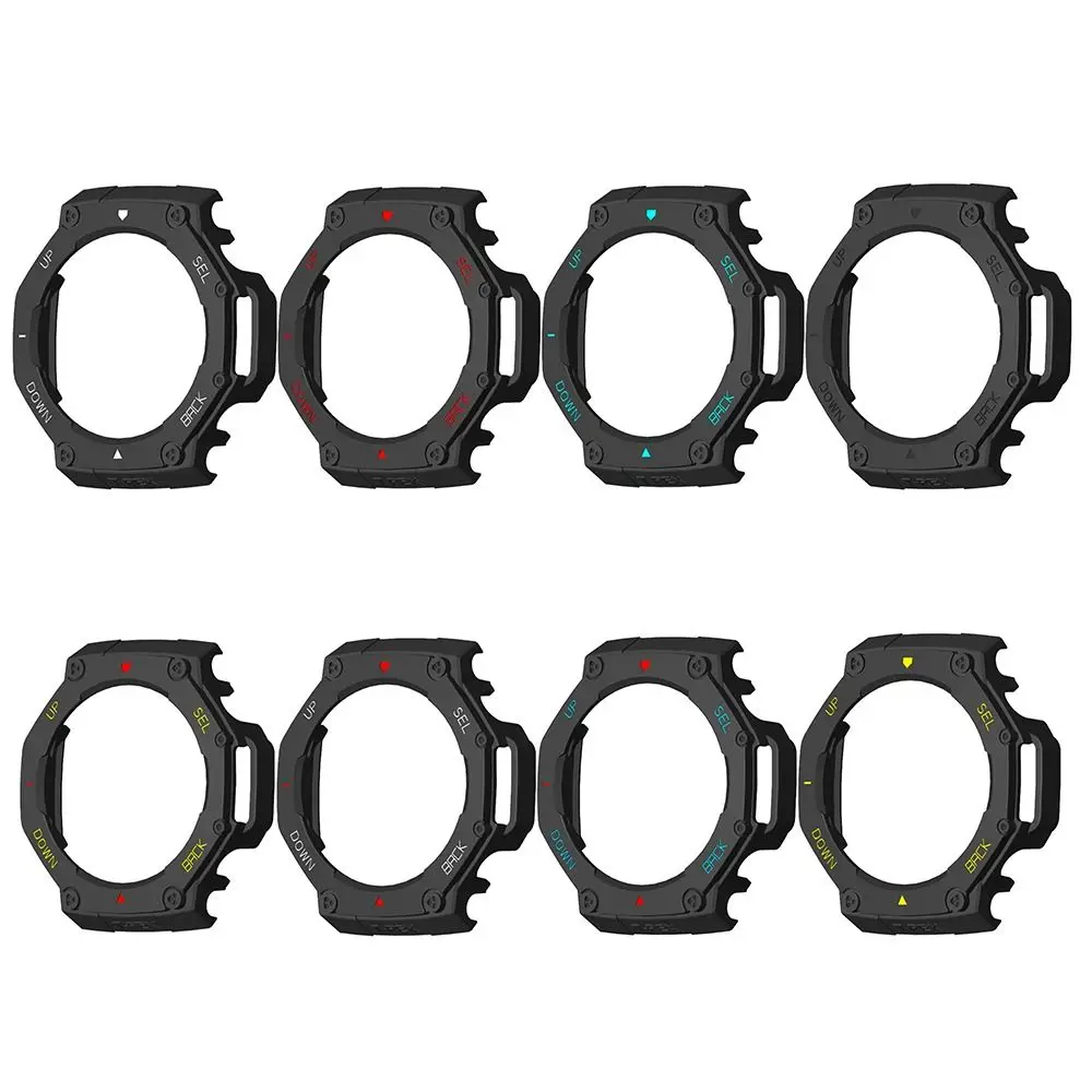 新しい PC 保護ケースアンチスクラッチスマートウォッチアクセサリースクリーンプロテクターバンパープロテクターフレーム Amazfit T-Rex 3