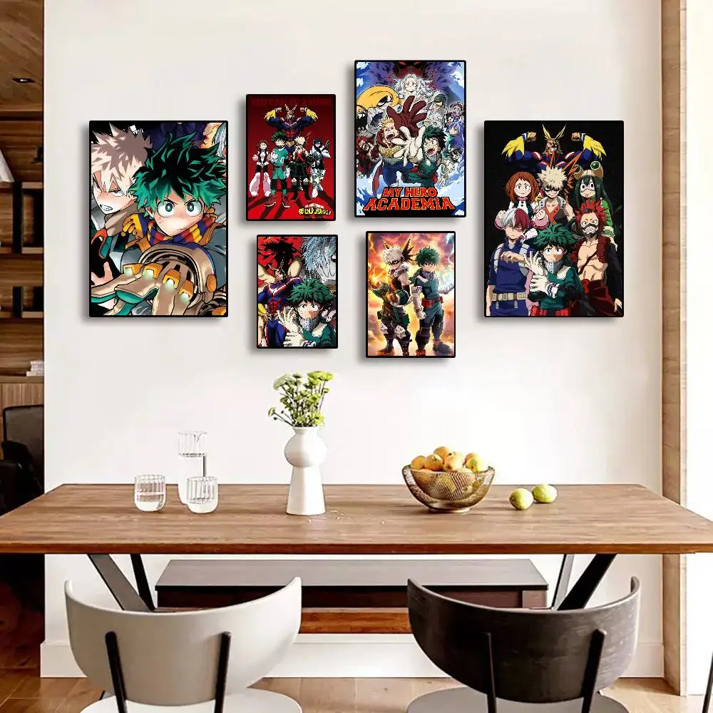 M-My H-hero A-Academia Adhesive Wall Art Poster Canvas Bedro