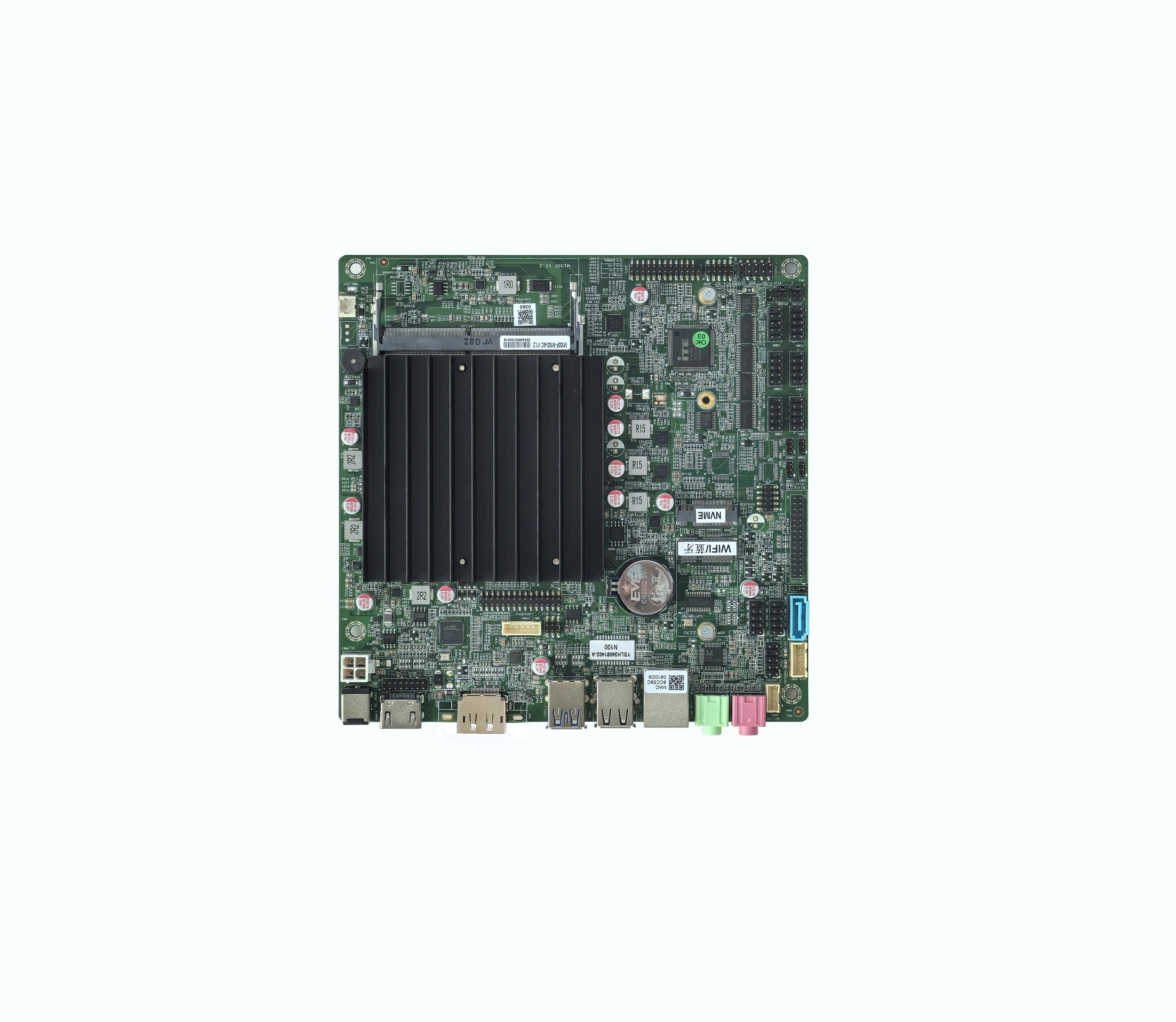 2025 ELSKY M150F Latest Integrated N150 CPU  Motherboard with Graphics Card Quad Core 1.0GHz 1*DDR4 RAM Port PCIE3.0
