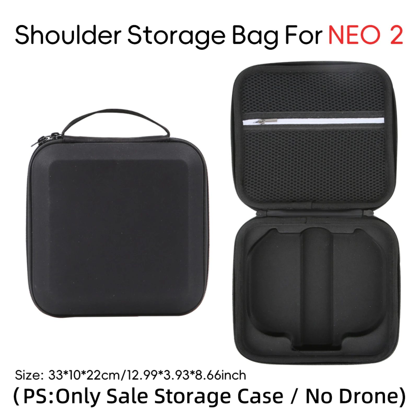 Nylon Single Package Suitcase for DJI Neo 2 Nylon Carrying Case Solid Color Simple Design Dustproof