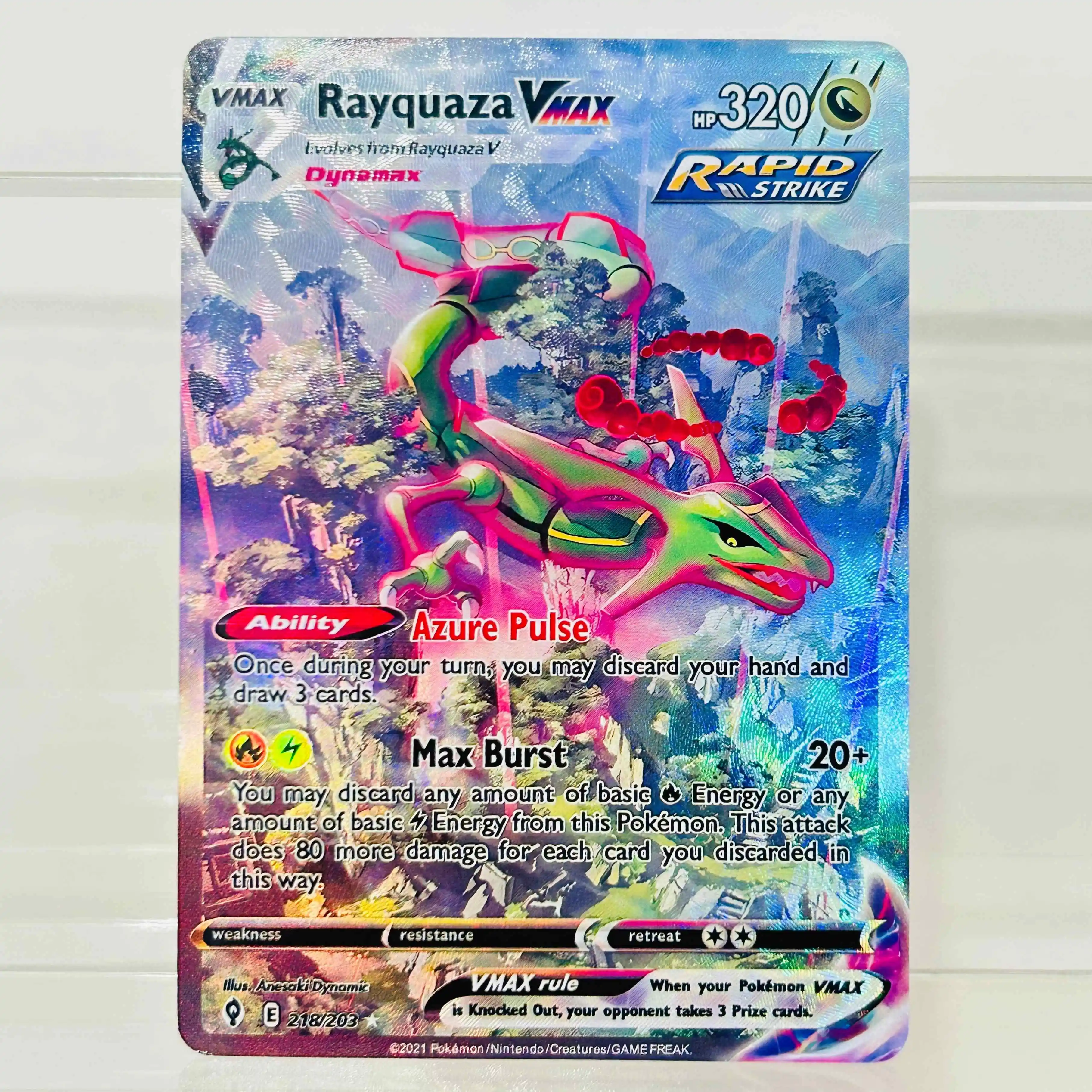 DIY Team Rockets Mewtu ex 231/182 Folien-Textur-Karten EN-Version Sammlerqualität Premium Anime TCG Sammelkarten – Detail 9