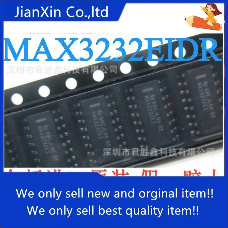 10Pcs Original ใหม่ MAX3232ECDR MAX3232EIDR MAX3232EI SOP ดี