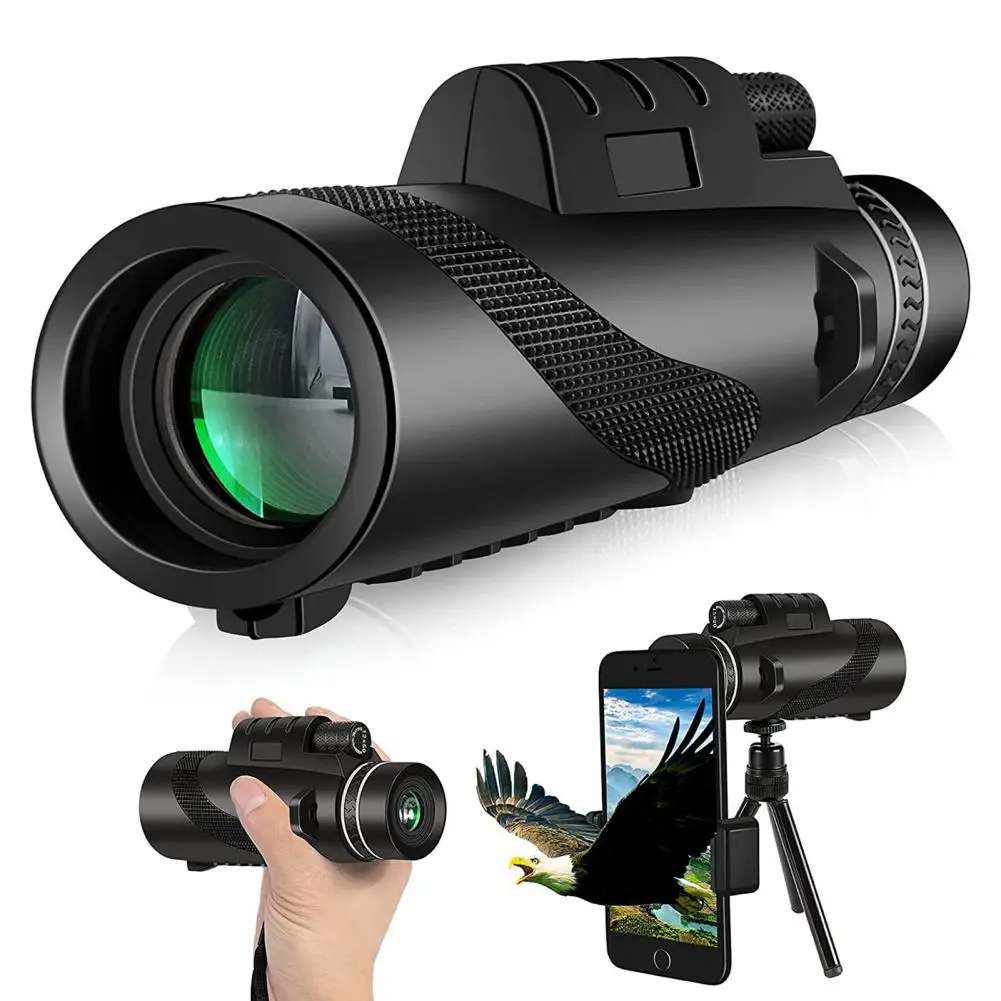 80x100 تلسكوب الجيب أحادي العين مع ترايبود المشي لمسافات طويلة في الهواء الطلق الصيد تلسكوب محمول مع محول الهاتف الذكي 2025 #5