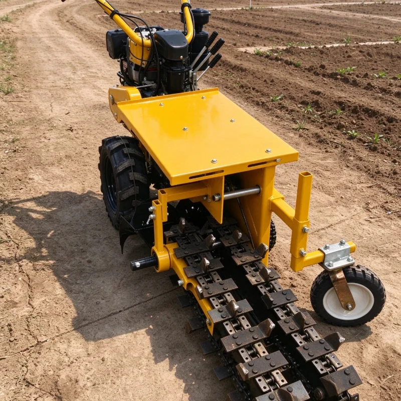 Farming Pipe For Agriculture - Agricultural Trencher Portable Design Chain Blade