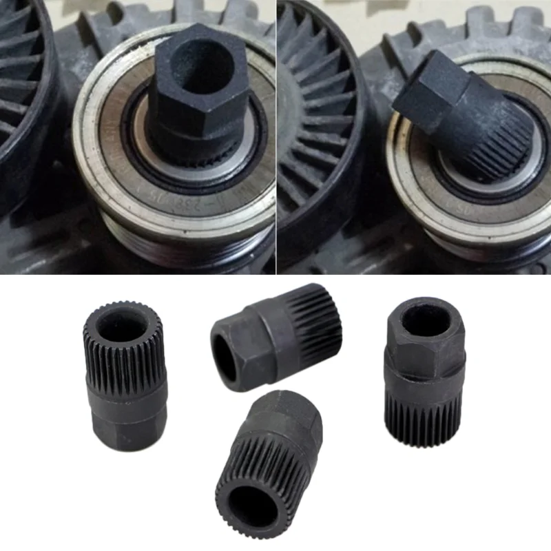 Ferramenta de remoção de polia para alternador, ferramentas manuais de desmontagem, roda livre, embreagem, 33 Spline, apto para VW, AUDI, Ford,