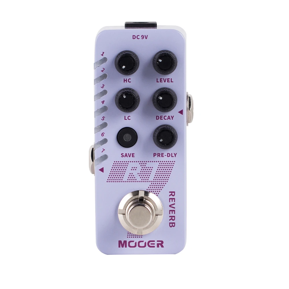 

Mooer R7 Digital Reverb Guitar Effect Pedal with 7 Classic Reverb Effects Room Hall Cave Plate Spring Mod Guitar Accessories