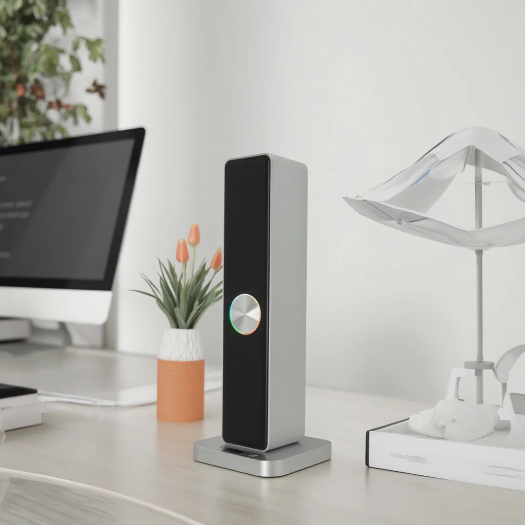 WiFi-gesteuerter Tisch-Aromaöl-Diffusor, intelligente wiederaufladbare USB-Duft-Duftmaschine mit 4000 mAh Akku, 100 ml