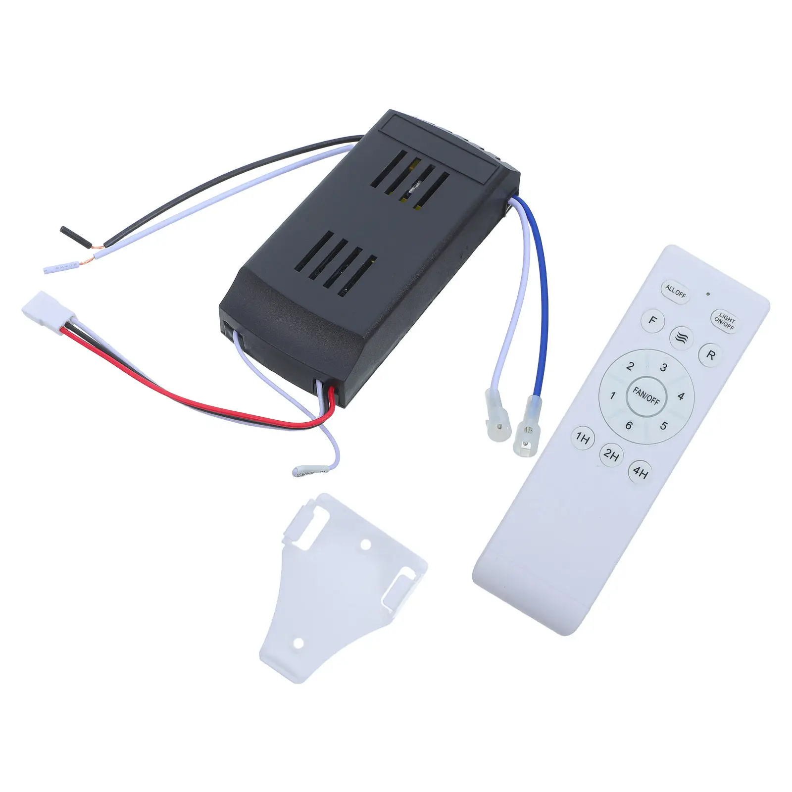1Set Ceiling Fan Remote Control Kit Wireless Fan Light Controller 6 Remote Receiver Replacement for Living Room