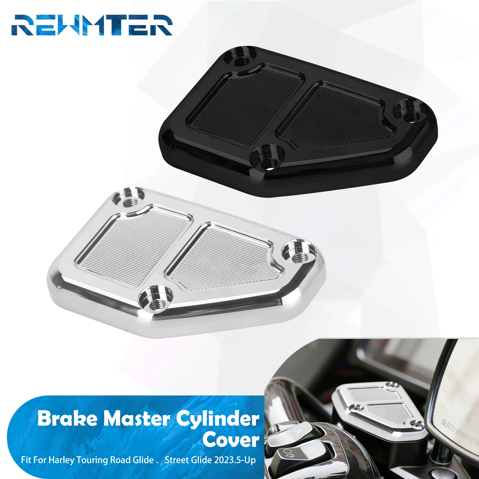 

Motorcyle Front Brake Master Cylinder Cover Pump Cap For Harley Touring Street Road Glide 2024-2025 FLHXSE FLHXU FLTRX FLTRXSE